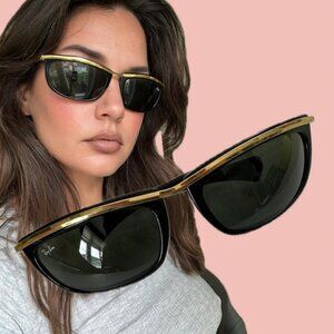 Vintage Ray-Ban Olympian II Sunglasses – Gold &amp; Black USA